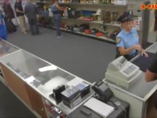 Young lady Police Officer With Big Boobs Got Fucked With Pawn Man