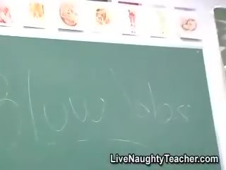 Ebony teacher masturbating in sexy lingerie