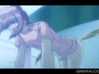 Delicate Hentai Teen cutie Enjoys Riding manhood On The Floor