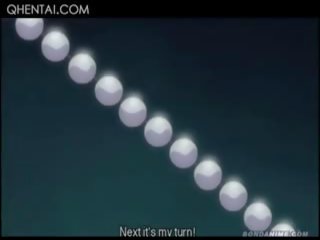 Hentai x rated video Slave Jumping And Blowing penis For Her Kinky