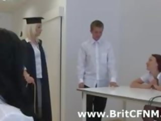 CFNM bloke In School Punishment Fantasy With Femdom Girls