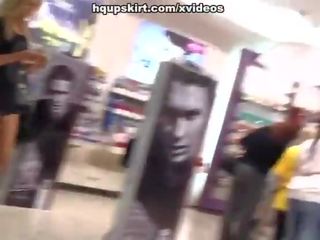 Shopping mall sexy upskirt videos